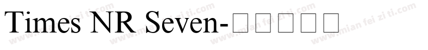 Times NR Seven字体转换